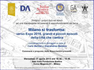 invito Milano si trasforma
