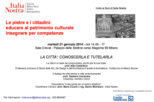 Il volantino del corso